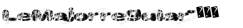 LeMajor regular字体转换